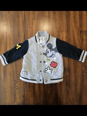 Disney Baby Original Mouseketeer Mickey Mouse Varsity Jacket Baby 6-9 Month